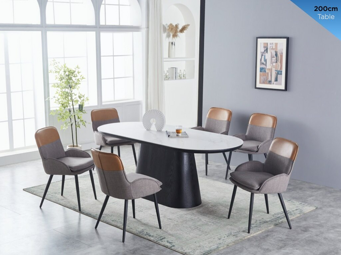 Calgary Dining Table - White