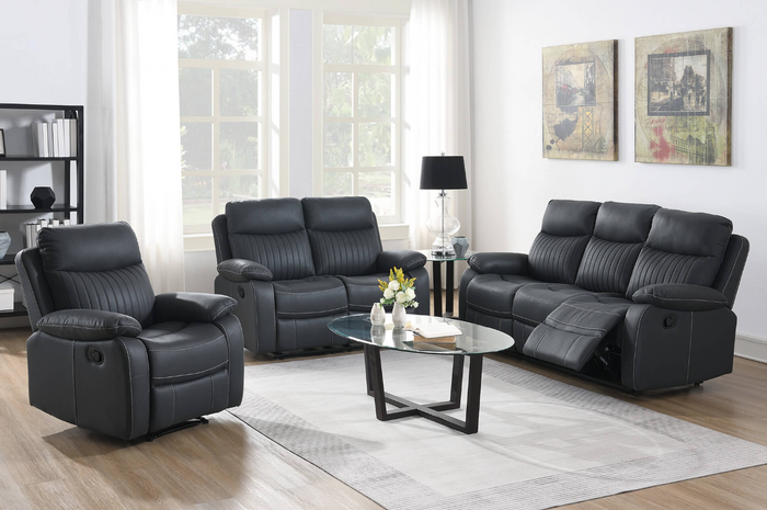 Barkley Manual Recliner Upholstery Collection - Dark Grey
