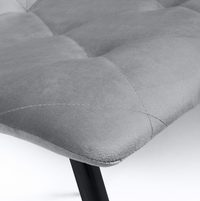 Vernon Dining Chair Quad - Velvet Grey