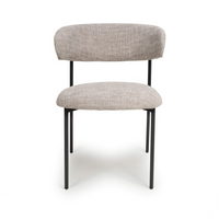 Marisa Dining Chair (pair) - Tweed Oatmeal