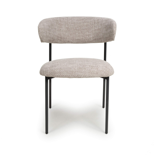 Marisa Dining Chair (pair) - Tweed Oatmeal