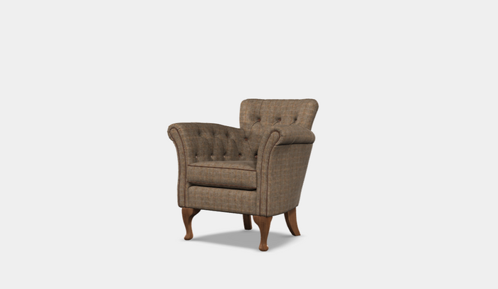 Knapton Armchair - Harris Tweed Moss *IN STOCK*