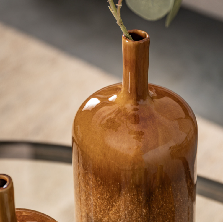 Vormark Ornamental Vases (Set of 3) - Brown *IN STOCK*