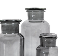 Apotheca Jars - Smoke (Set of 3) *IN STOCK*