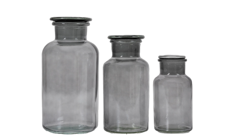 Apotheca Jars - Smoke (Set of 3) *IN STOCK*