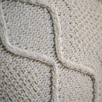 Chenille Cable Cushion - Cream *IN STOCK*