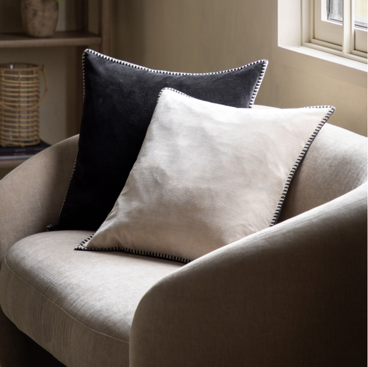 Nico Velvet Cushion - Taupe *IN STOCK*