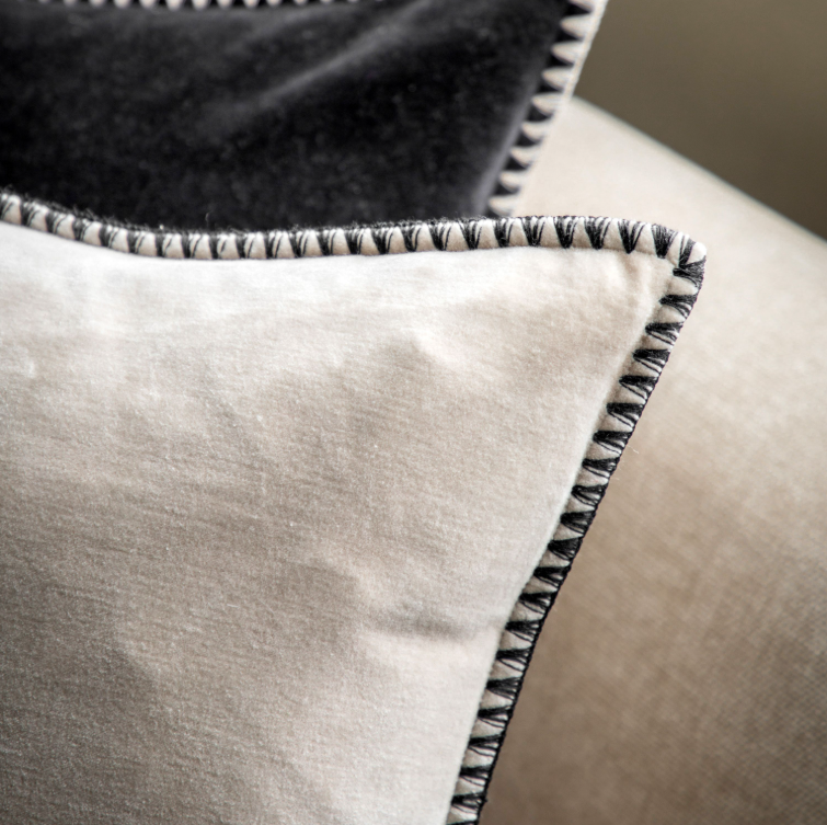 Nico Velvet Cushion - Taupe *IN STOCK*