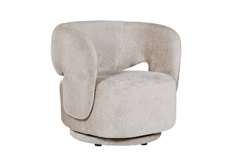 Koa Swivel Accent Chair - Mink