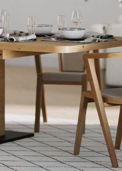 Paxton Living and Dining Collection - White Oak