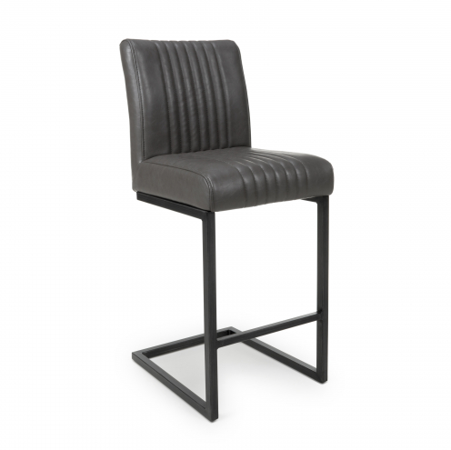 Archer Dining Chair Collection - Grey Leather Effect