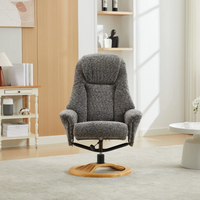 Aruba Swivel Recliner & Footstool - Muscari