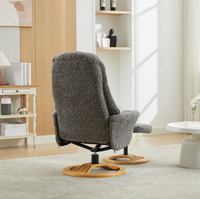 Aruba Swivel Recliner & Footstool - Muscari