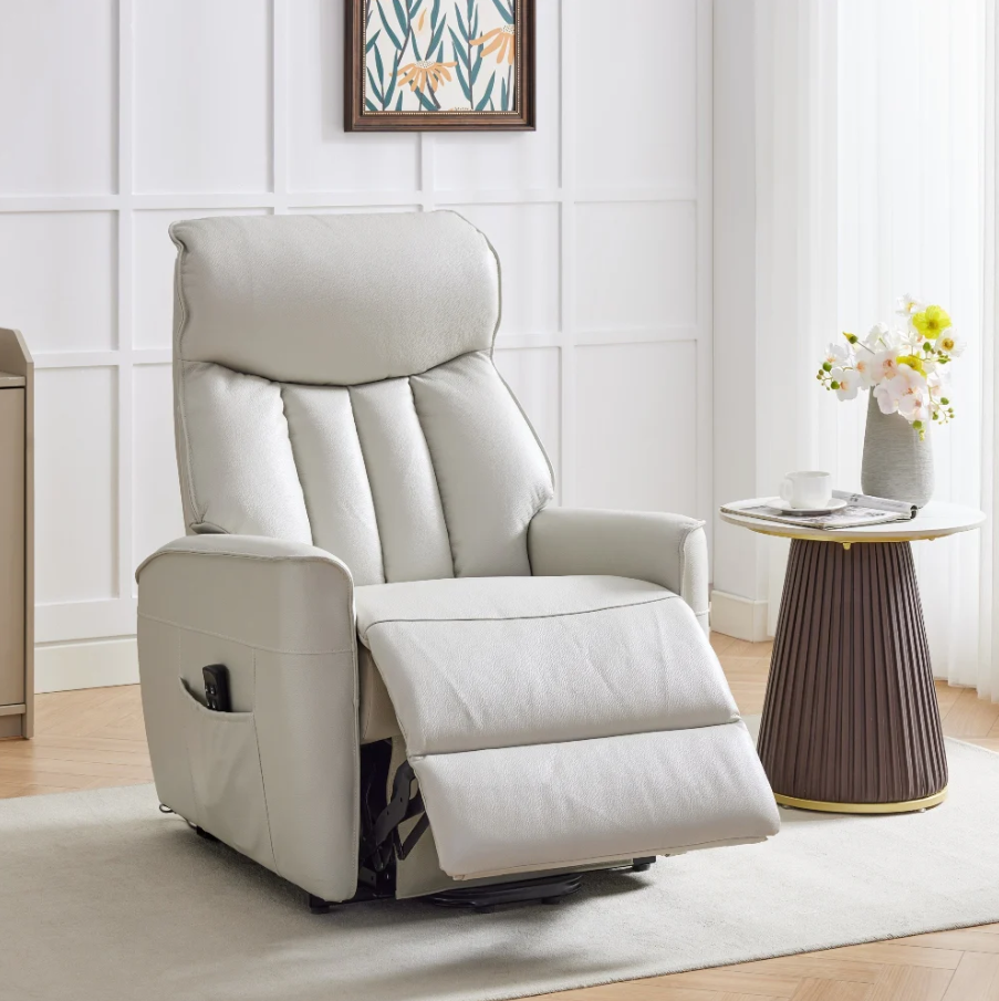 Barcelona Quad Motor Riser Recliner - Sandy Fabric