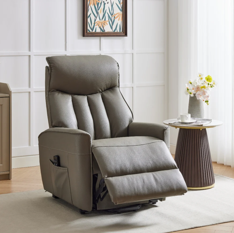 Barcelona Quad Motor Riser Recliner - Taupe Fabric