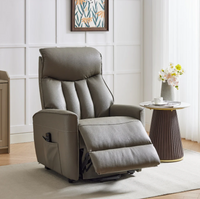 Barcelona Quad Motor Riser Recliner - Taupe Fabric