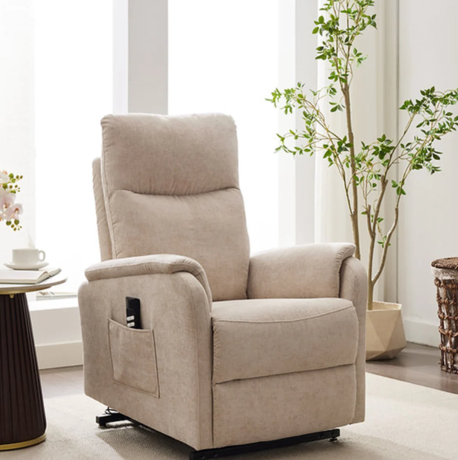 Portland Riser/Recliner - Barley Fabric