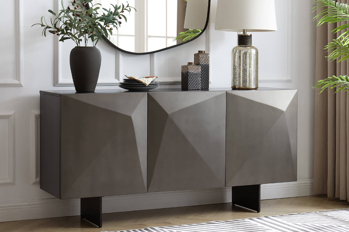 Atlas 3 Door Sideboard - Brown
