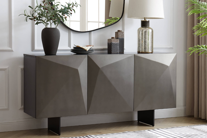 Atlas 3 Door Sideboard - Brown
