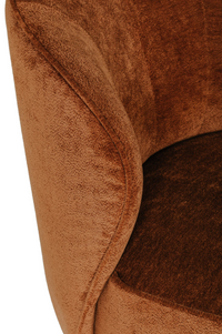 Edie Swivel Accent Chair - Rust