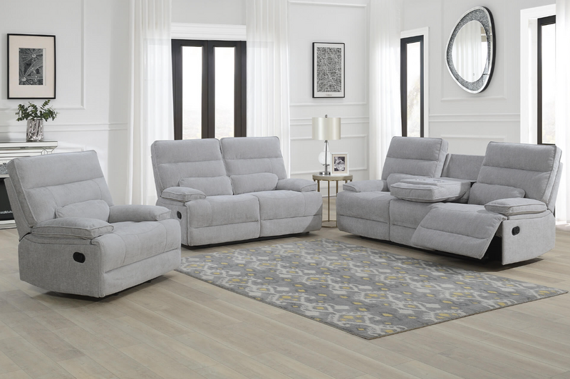 Eloise Manual Reclining Upholstery Collection - Grey