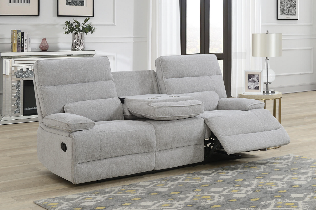 Eloise Manual Reclining Upholstery Collection - Grey