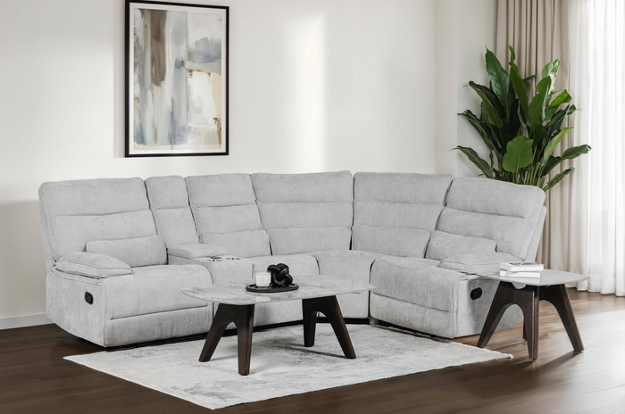 Eloise Manual Reclining Upholstery Collection - Grey