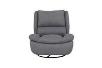 Freddy Electric Reclining Swivel Glider Chair - Grey