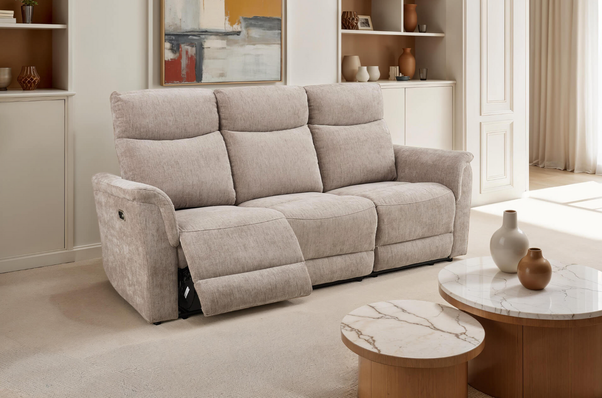 Maude Electric Recliner Upholstery Collection - Mocha