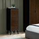 Alba Bedroom Collection - Walnut/Black