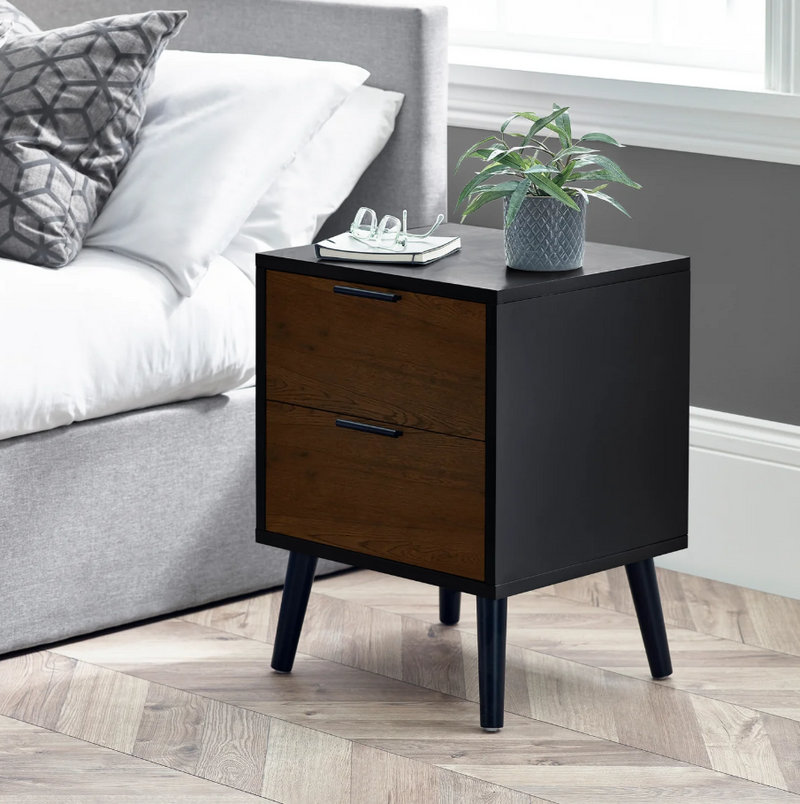 Alba Bedroom Collection - Walnut/Black