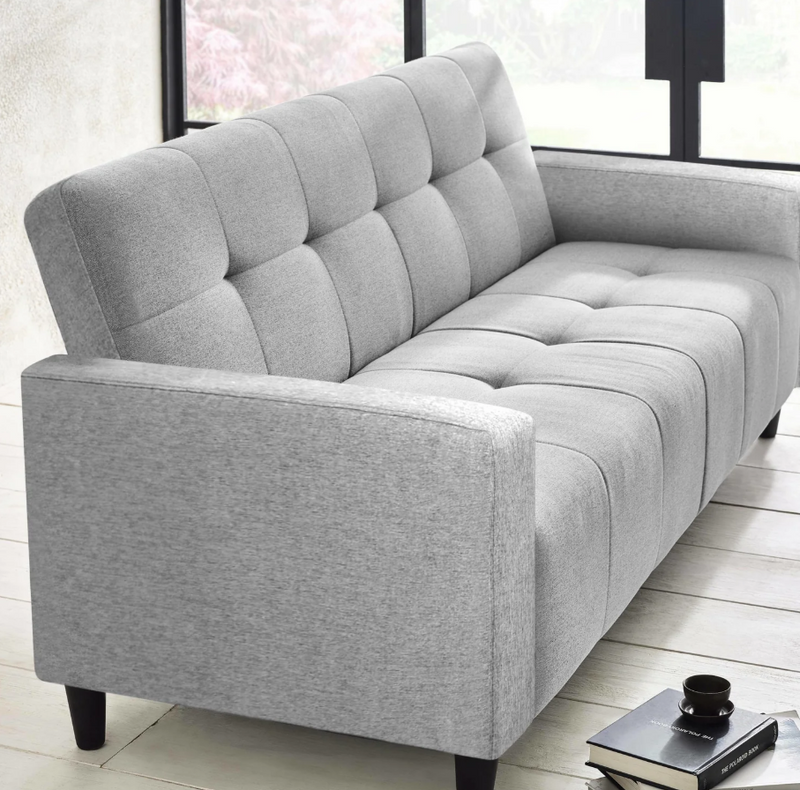 Alfie 3 Seater Storage Sofabed - Grey Linen