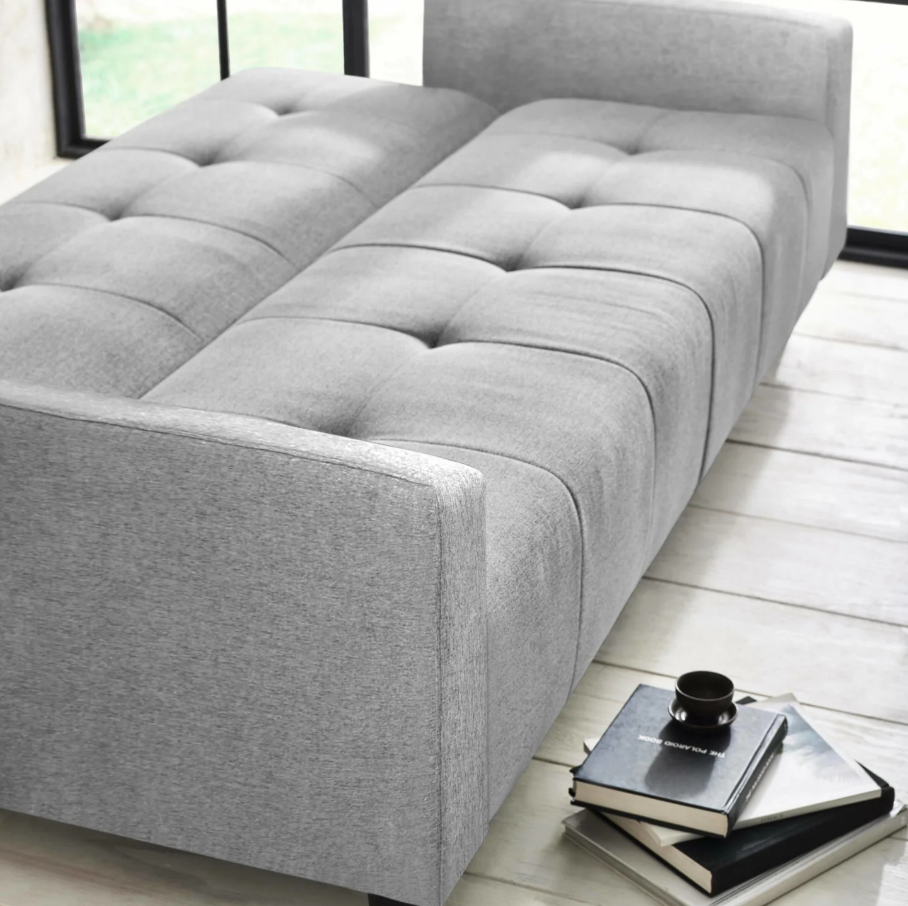 Alfie 3 Seater Storage Sofabed - Grey Linen