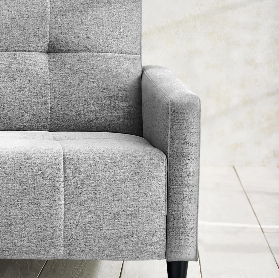 Alfie 3 Seater Storage Sofabed - Grey Linen