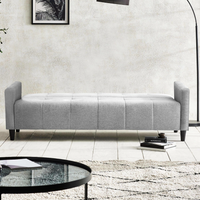 Alfie 3 Seater Storage Sofabed - Grey Linen