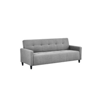 Alfie 3 Seater Storage Sofabed - Grey Linen
