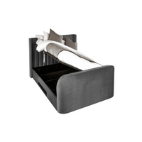 Clara Side Lift TV Ottoman Bed - Dark Grey