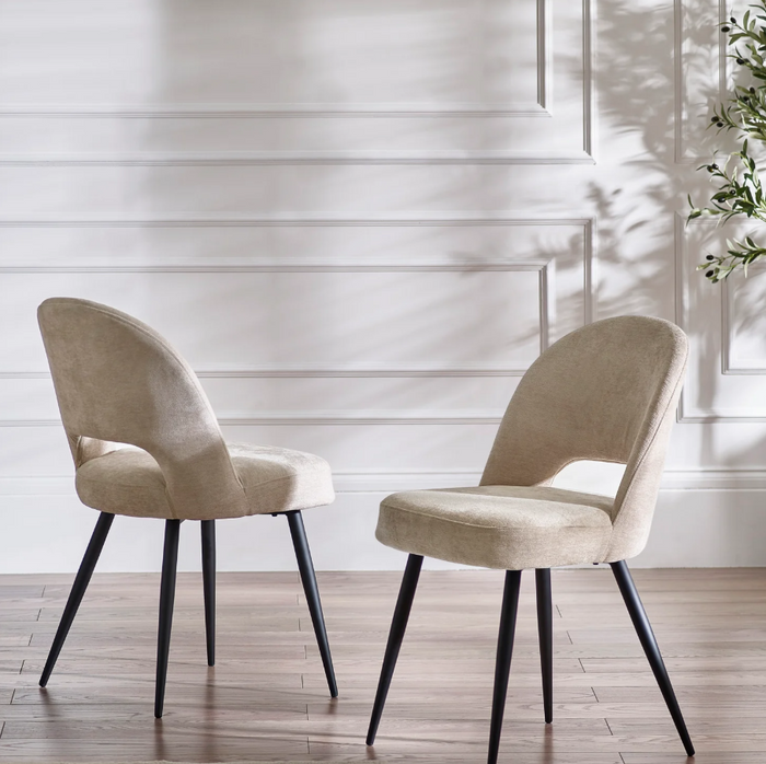 Ella Dining Chair Pair - Calico
