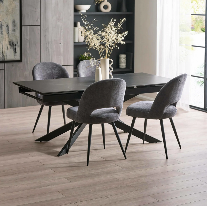 Ella Dining Chair Pair - Onyx