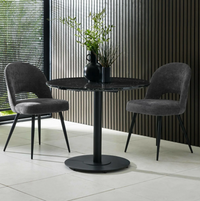 Ella Dining Chair Pair - Onyx