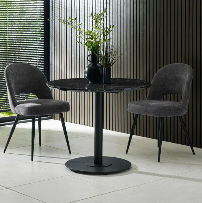 Ella Dining Chair Pair - Onyx
