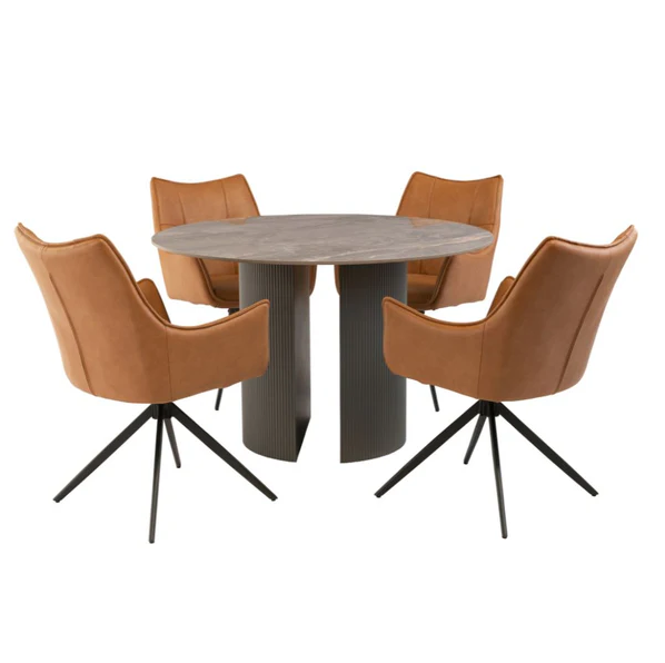 Bossini Dining Table - Grey Stone