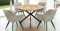 Carson Dining Table - Oak Veneer