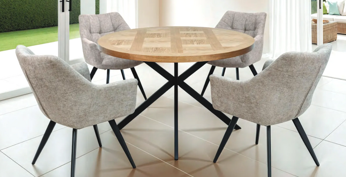 Carson Dining Table - Oak Veneer