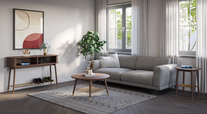 Rise Living Collection - Walnut/Gold (Copy)