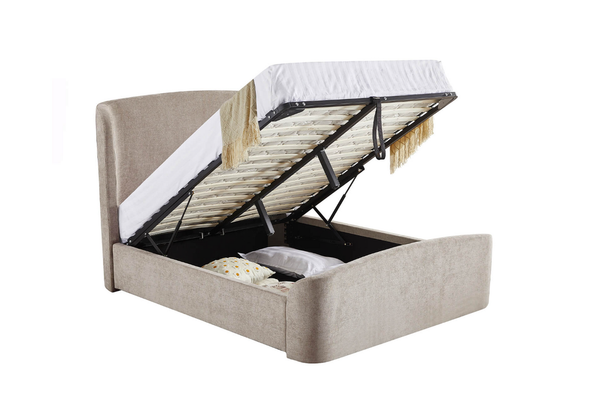 Blaire Ottoman Bed - Beige