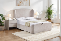 Blaire Ottoman Bed - Cream