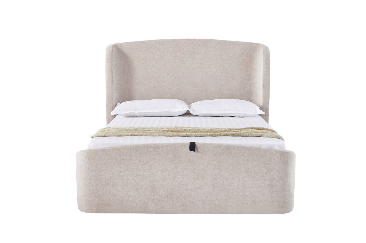 Blaire Ottoman Bed - Cream