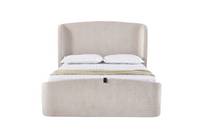 Blaire Ottoman Bed - Cream