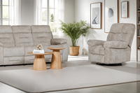 Nellie Glider Swivel Recliner - Latte